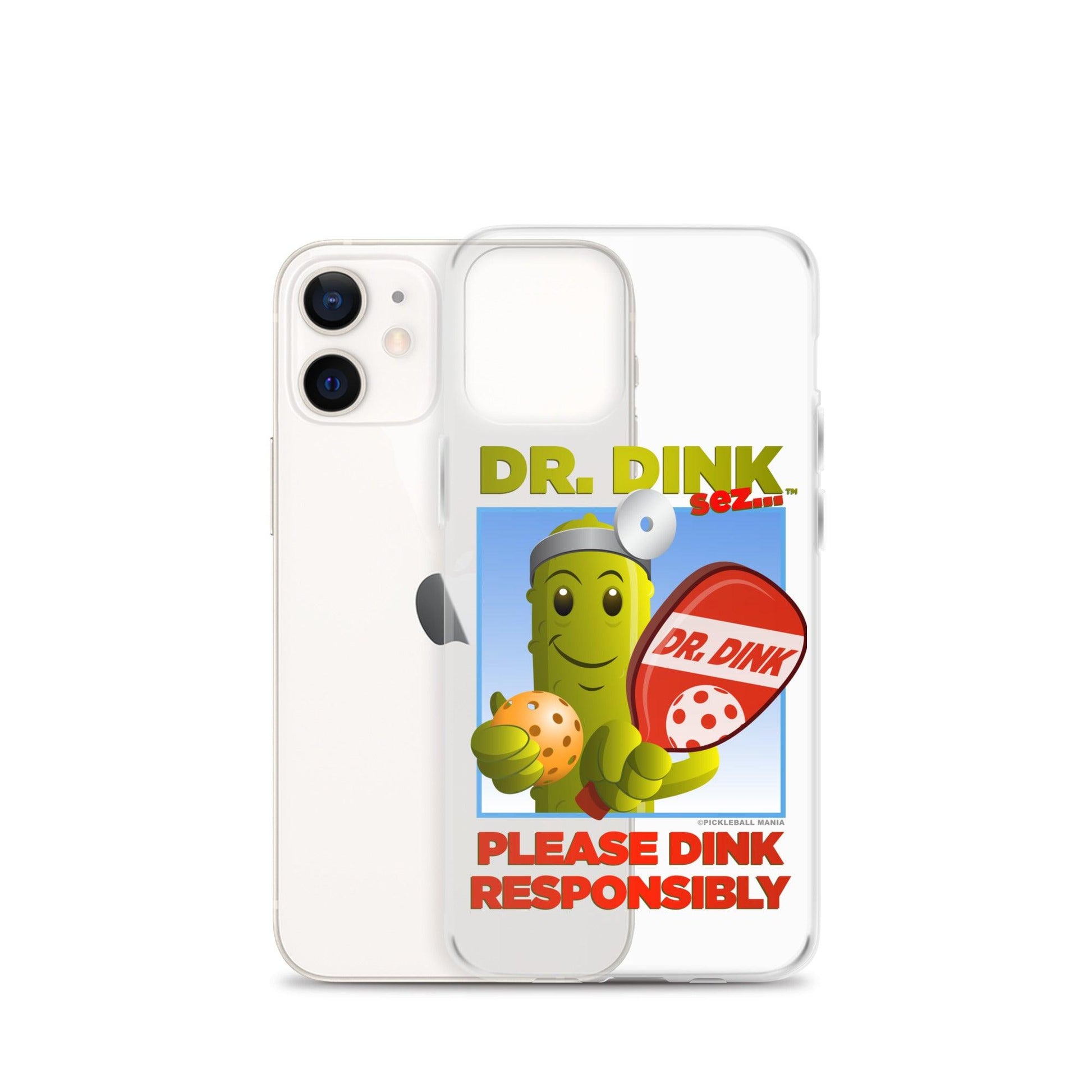 Pickleball iPhone Case - "Please Dink Responsibly!" - DocDink.com