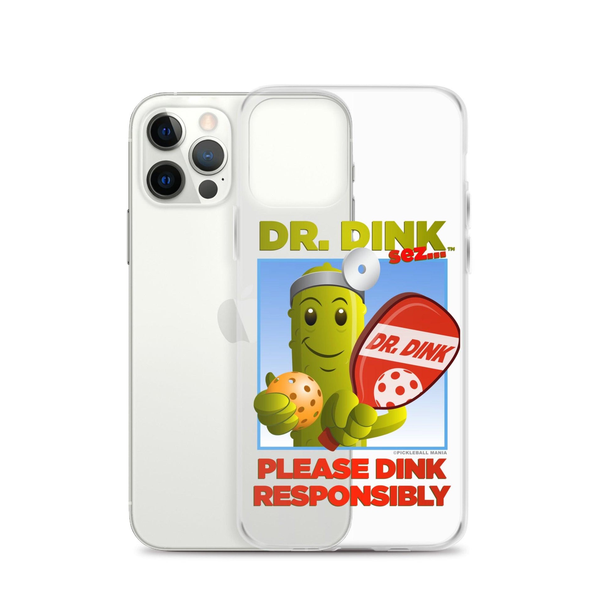 Pickleball iPhone Case - "Please Dink Responsibly!" - DocDink.com