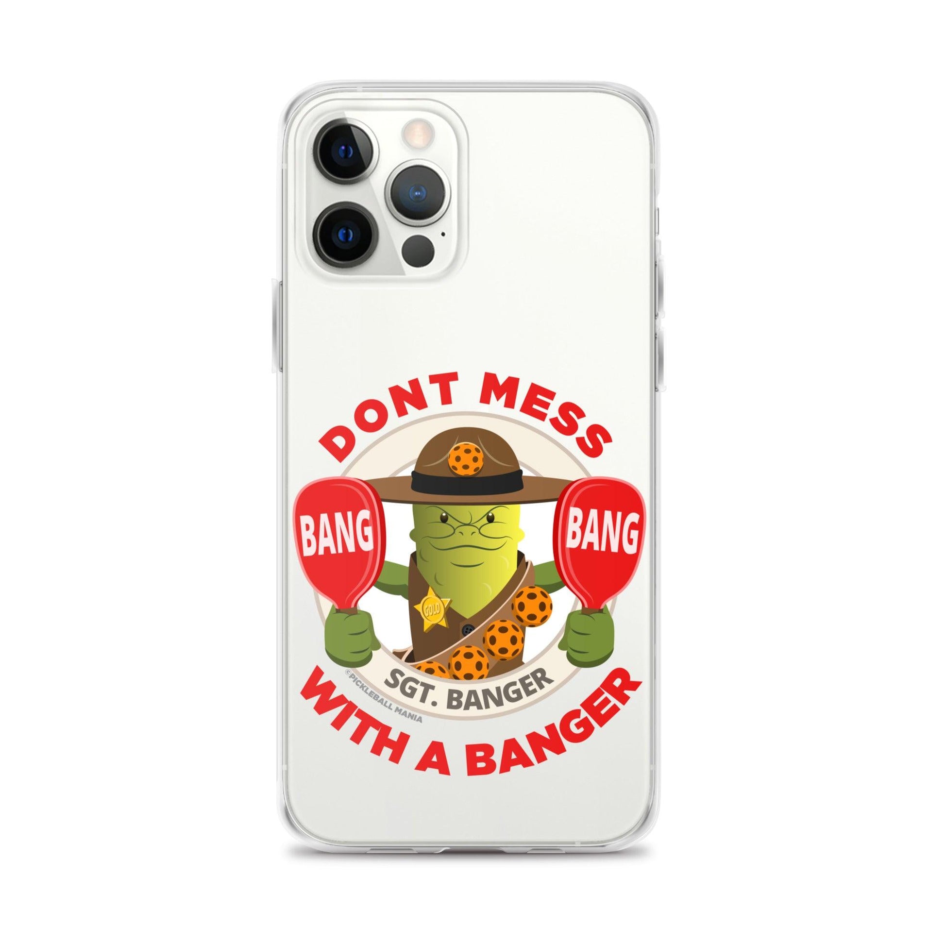 Pickleball iPhone® Case - "Don't Mess with a Banger" - DocDink.com