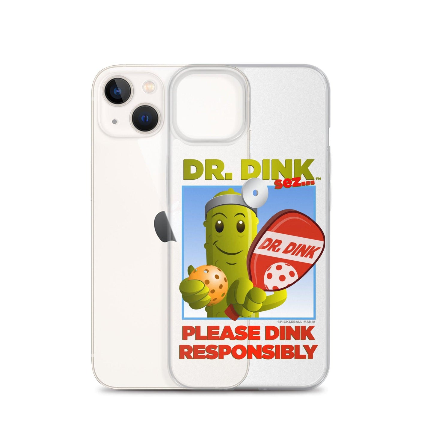 Pickleball iPhone Case - "Please Dink Responsibly!" - DocDink.com