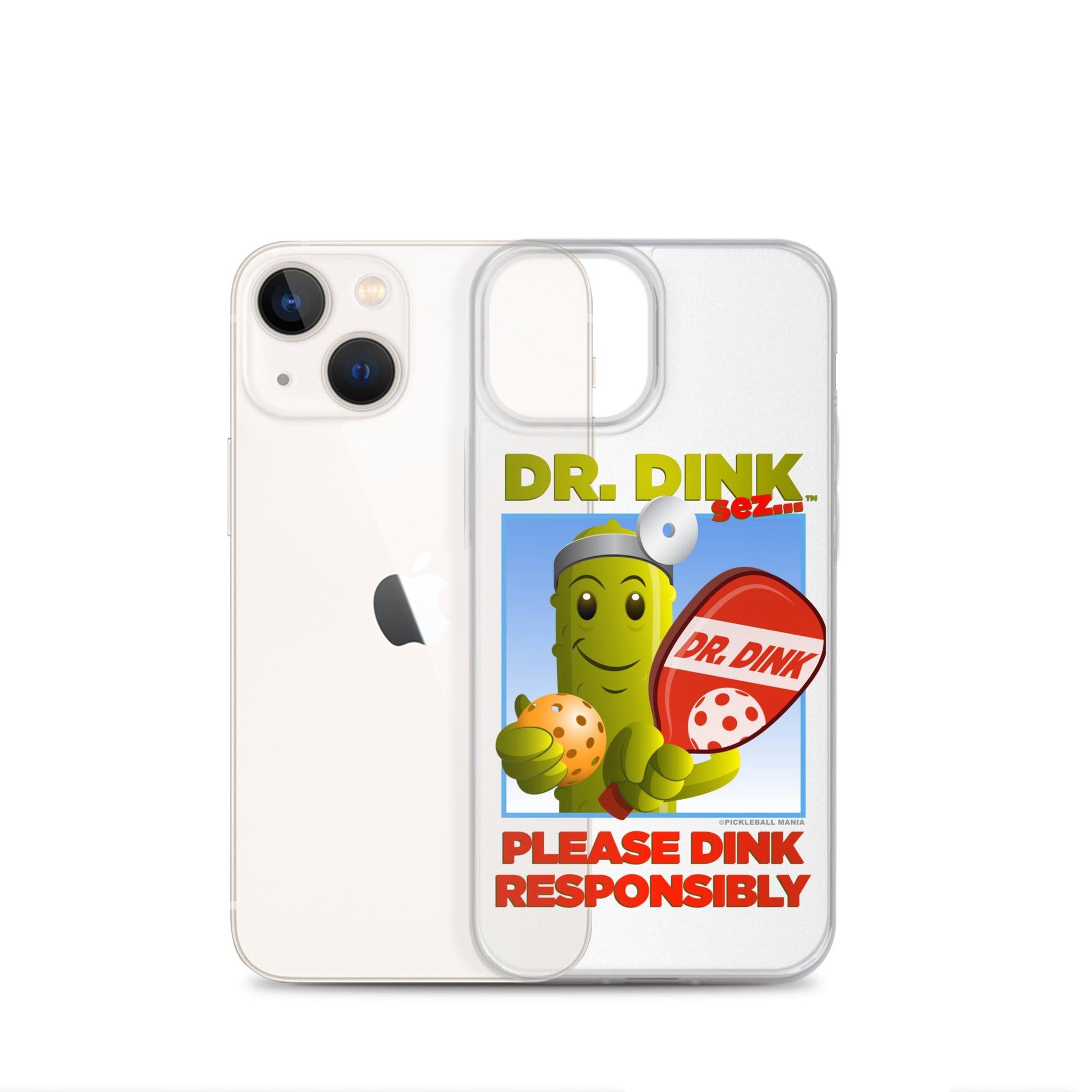 Pickleball iPhone Case - "Please Dink Responsibly!" - DocDink.com