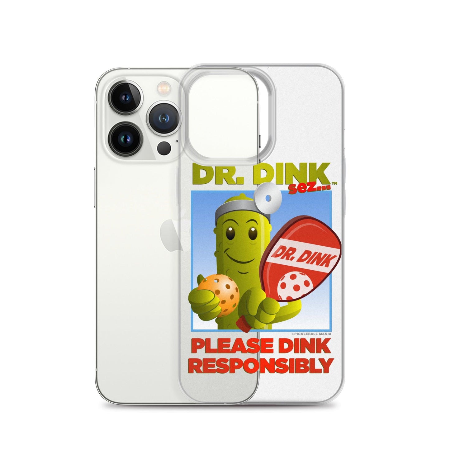 Pickleball iPhone Case - "Please Dink Responsibly!" - DocDink.com