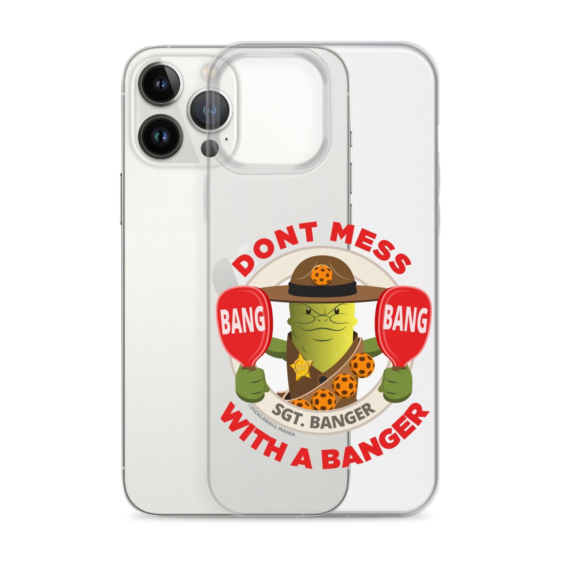 Pickleball iPhone® Case - "Don't Mess with a Banger" - DocDink.com