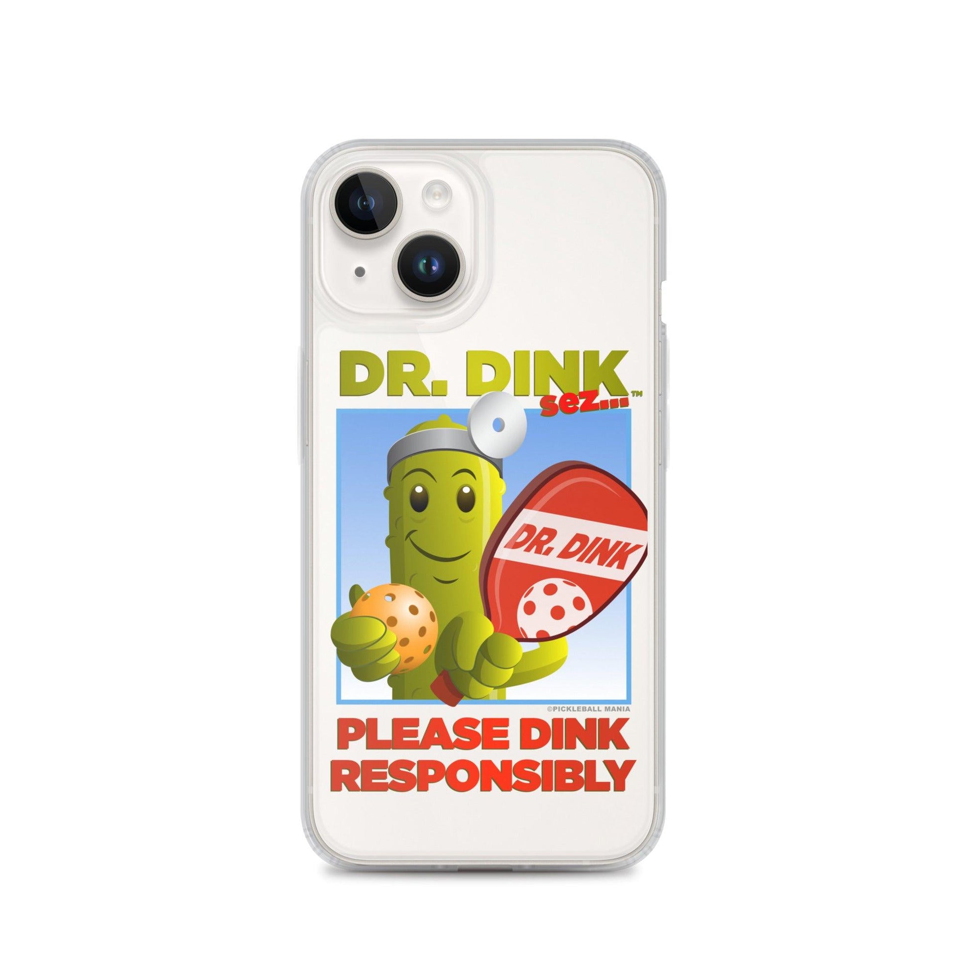 Pickleball iPhone Case - "Please Dink Responsibly!" - DocDink.com