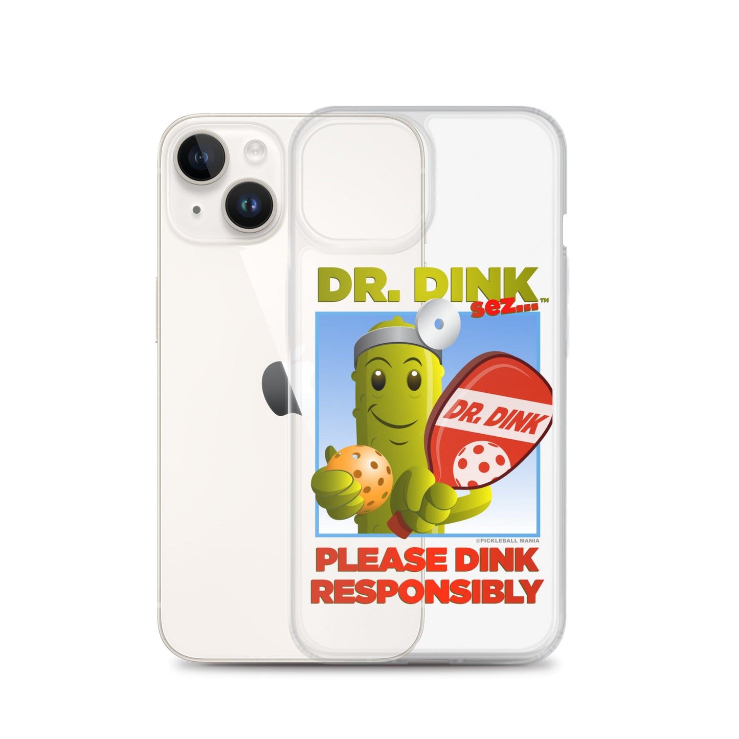 Pickleball iPhone Case - "Please Dink Responsibly!" - DocDink.com