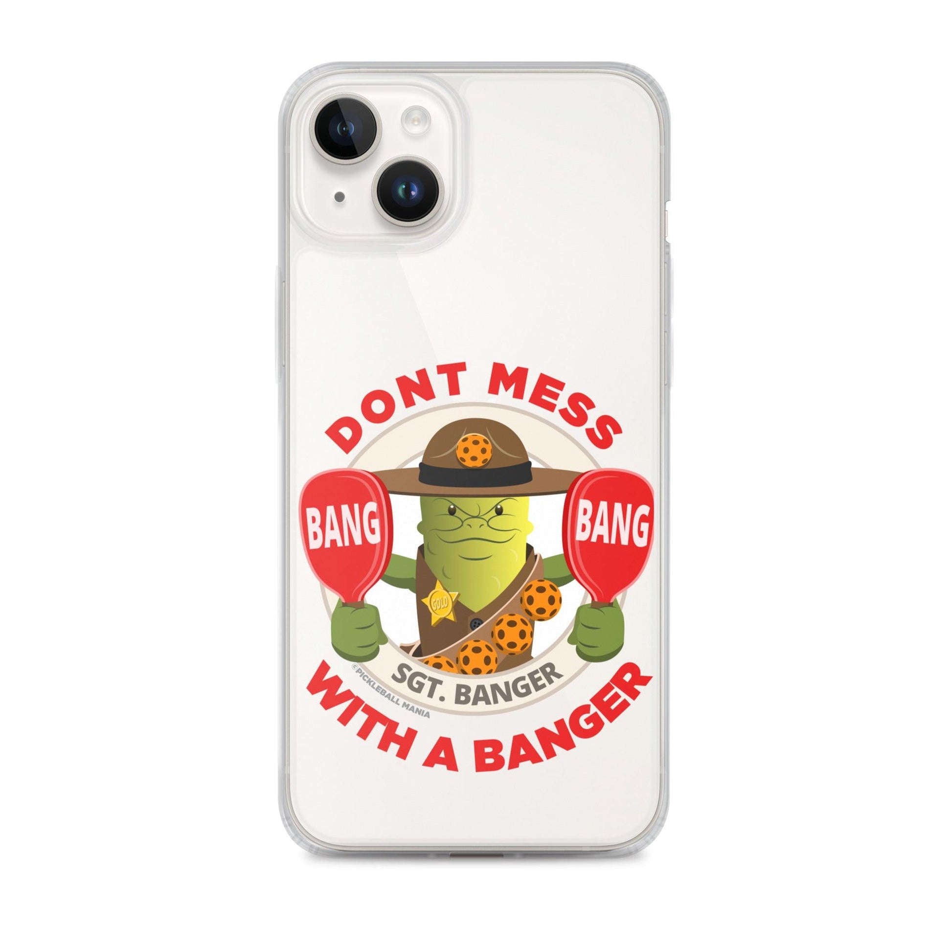 Pickleball iPhone® Case - "Don't Mess with a Banger" - DocDink.com