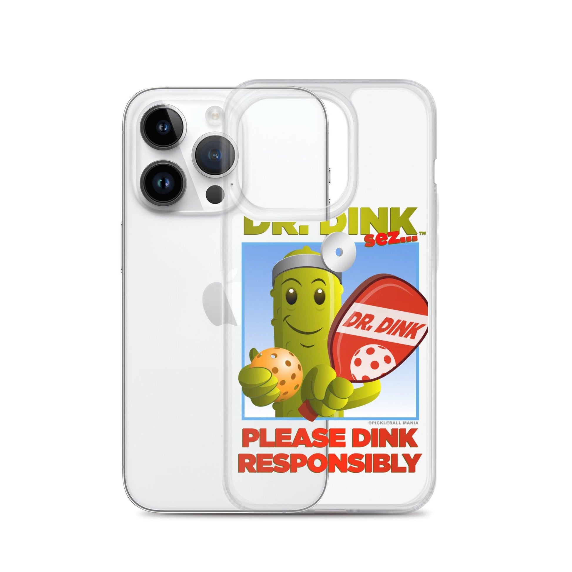 Pickleball iPhone Case - "Please Dink Responsibly!" - DocDink.com