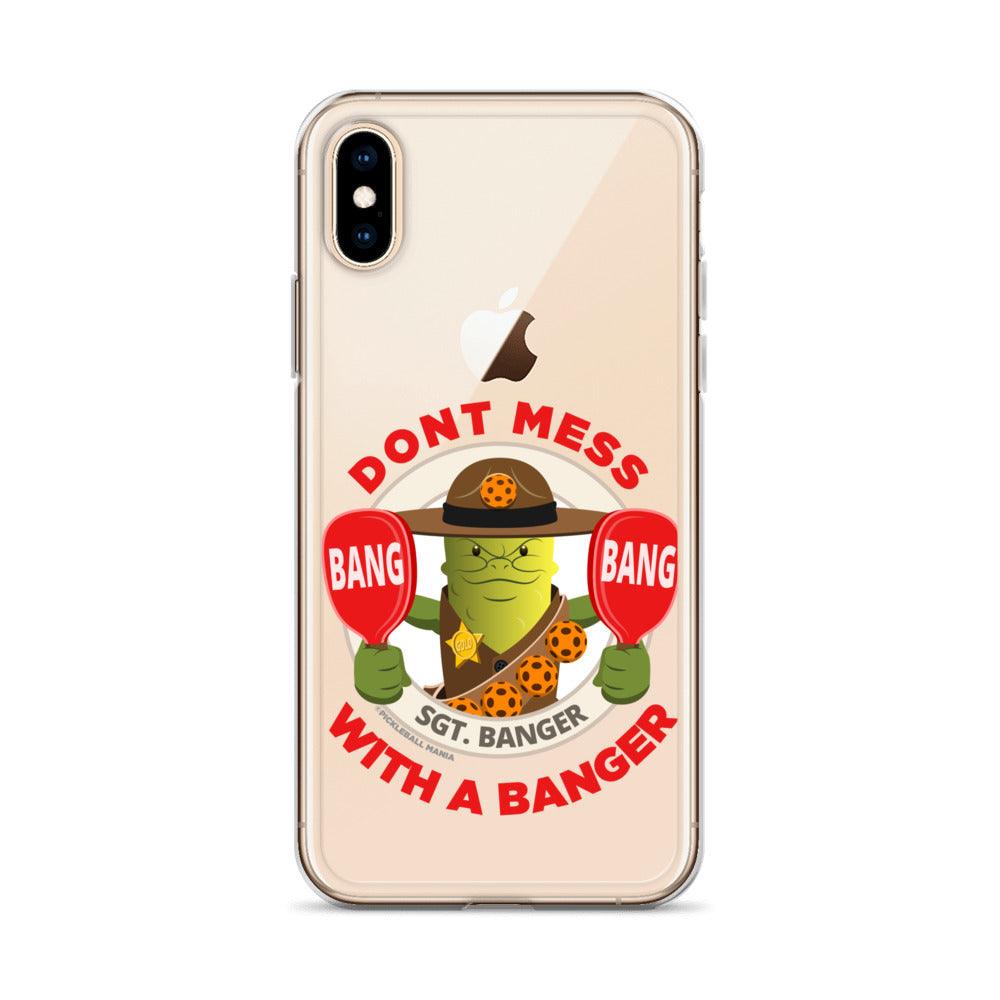 Pickleball iPhone® Case - "Don't Mess with a Banger" - DocDink.com