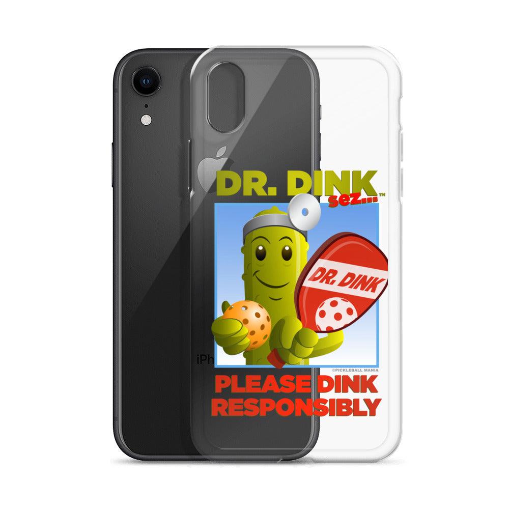 Pickleball iPhone Case - "Please Dink Responsibly!" - DocDink.com