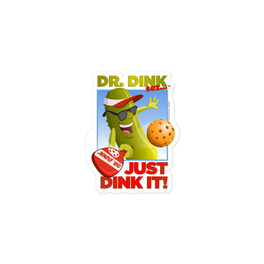 Pickleball Stickers - "Just Dink It!" - DocDink.com