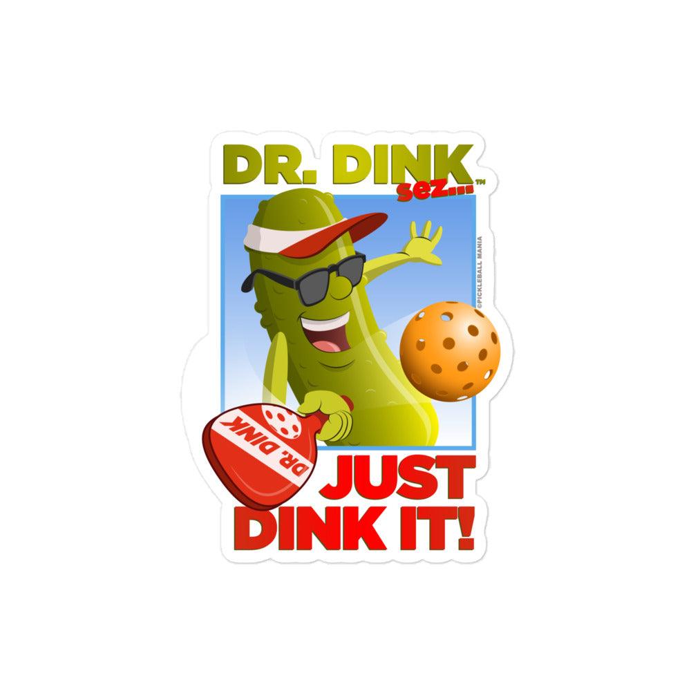 Pickleball Stickers - "Just Dink It!" - DocDink.com