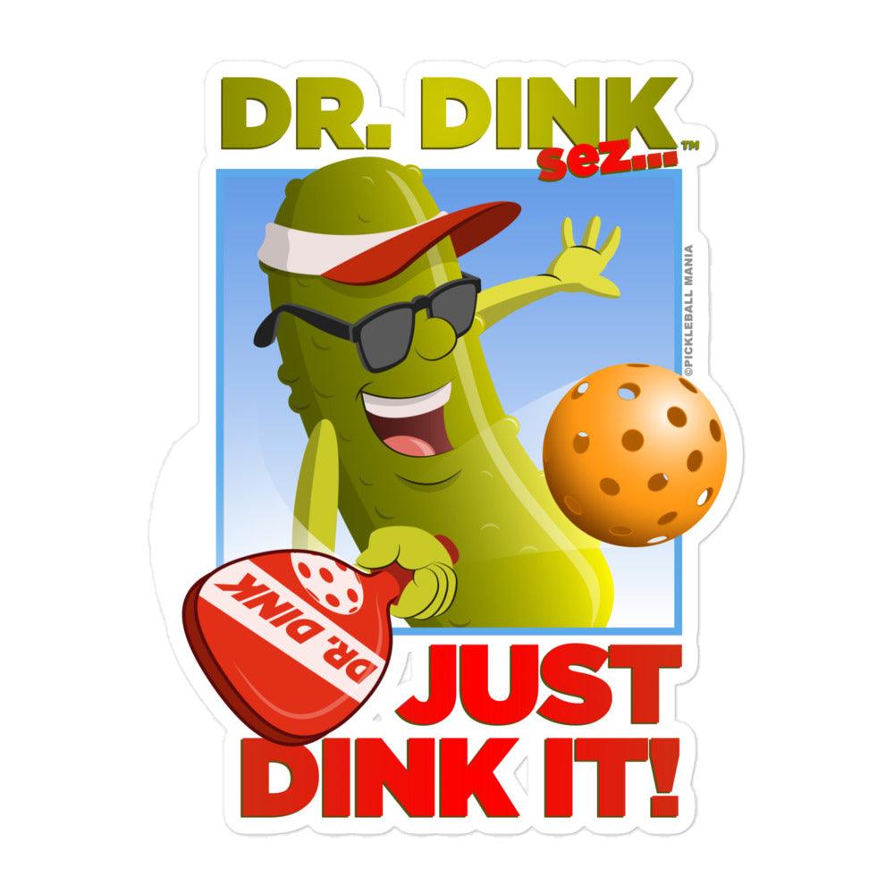 Pickleball Stickers - "Just Dink It!" - DocDink.com
