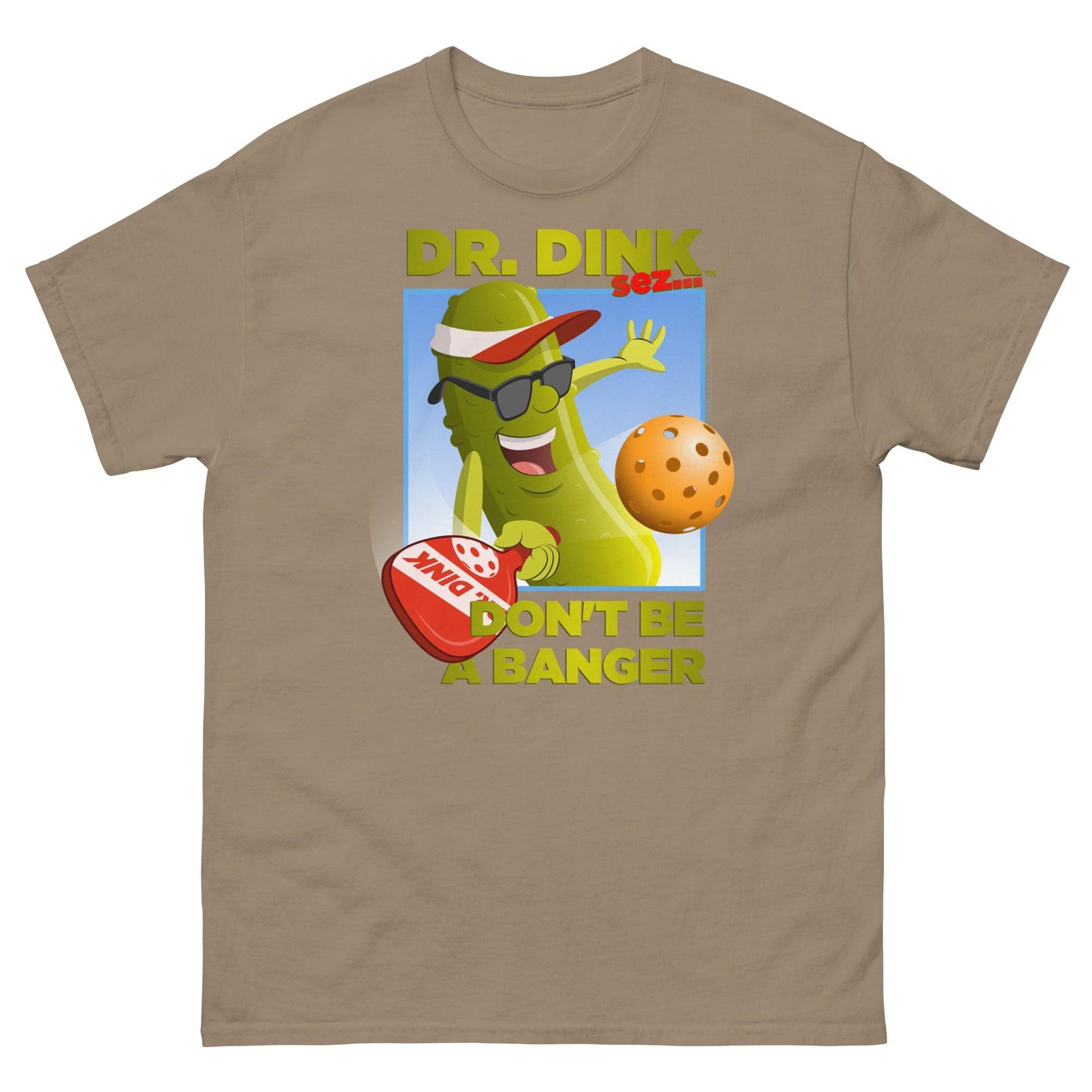 Unisex 100% Cotton Pickleball T-Shirt - "Don't be a Banger!" - DocDink.com
