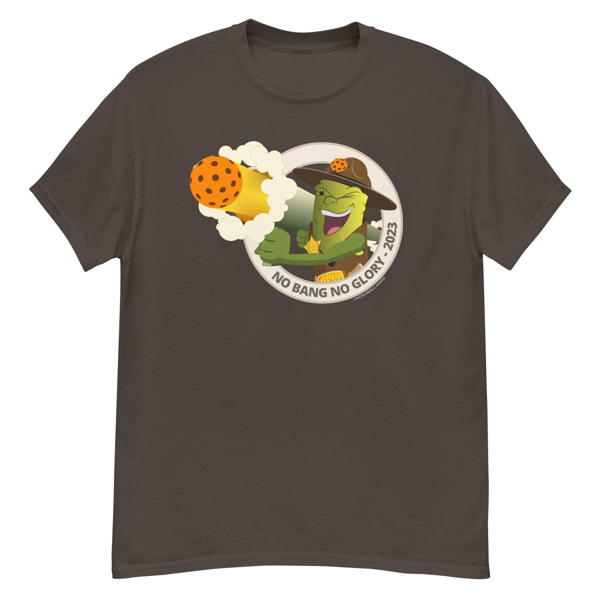 100% Cotton Pickleball T-Shirt - "No Bang, No Glory" - DocDink.com