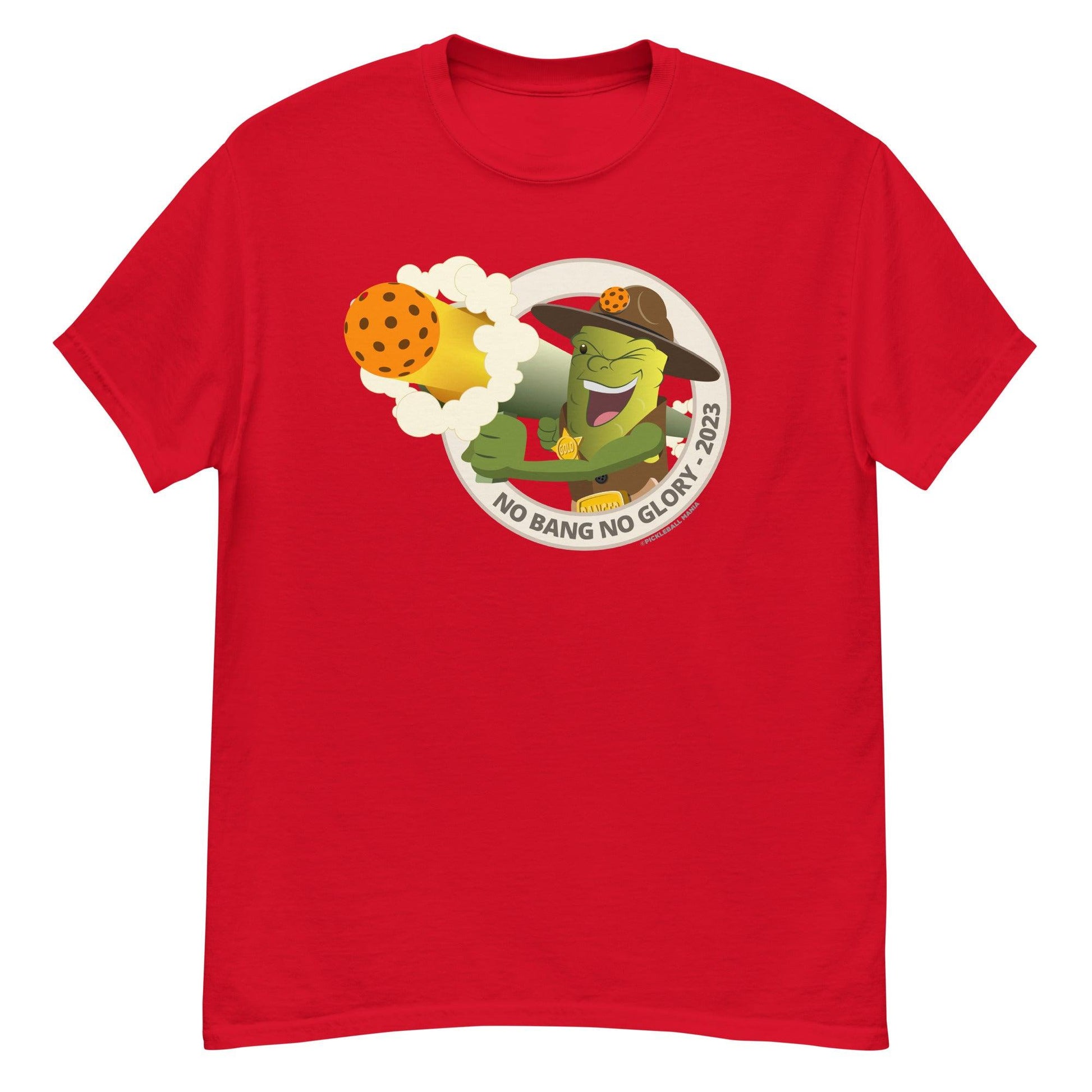 100% Cotton Pickleball T-Shirt - "No Bang, No Glory" - DocDink.com