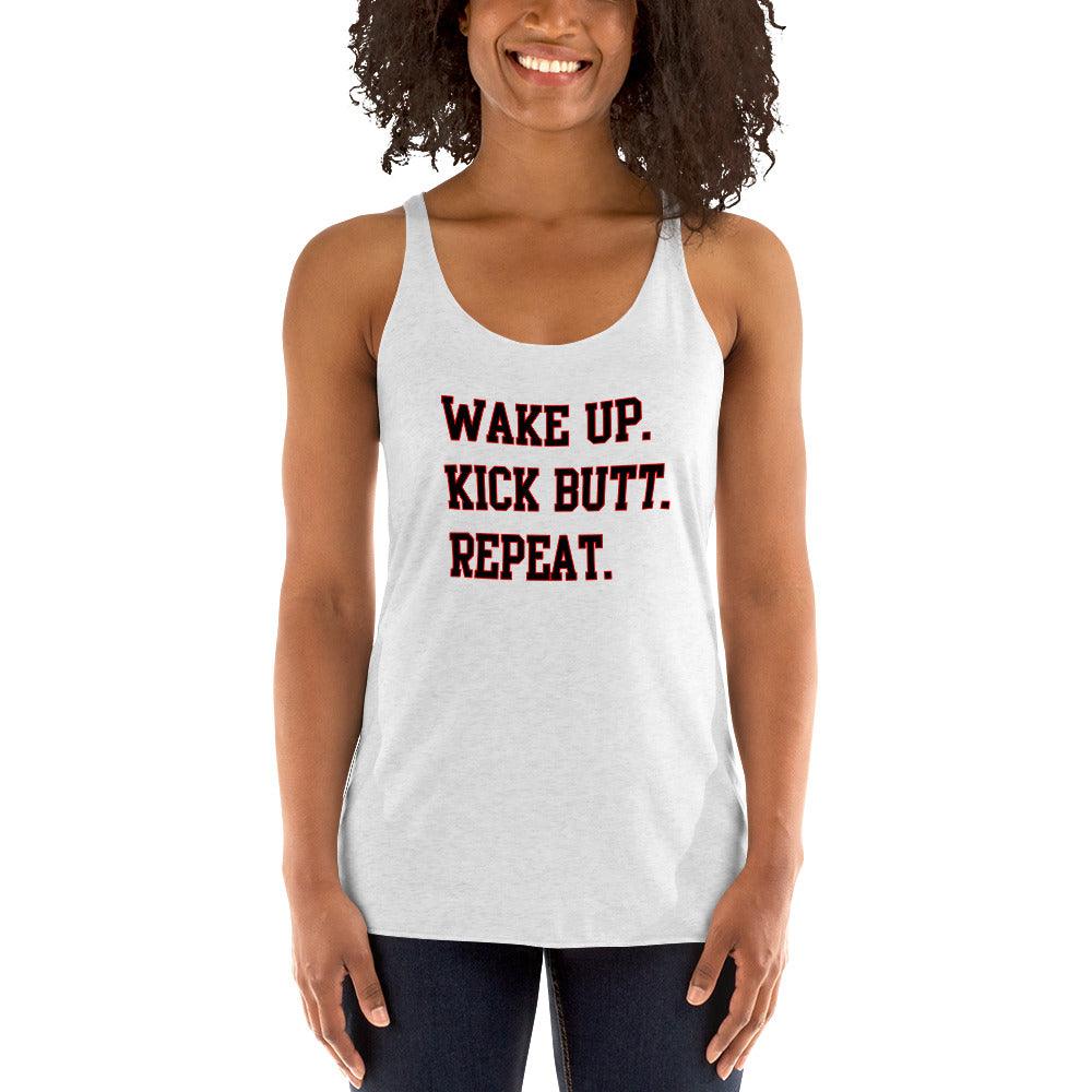 Women's Racerback Tank Top - WAKE UP - DocDink.com