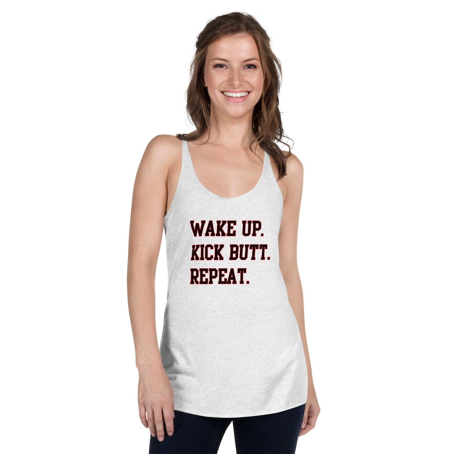 Women's Racerback Tank Top - WAKE UP - DocDink.com