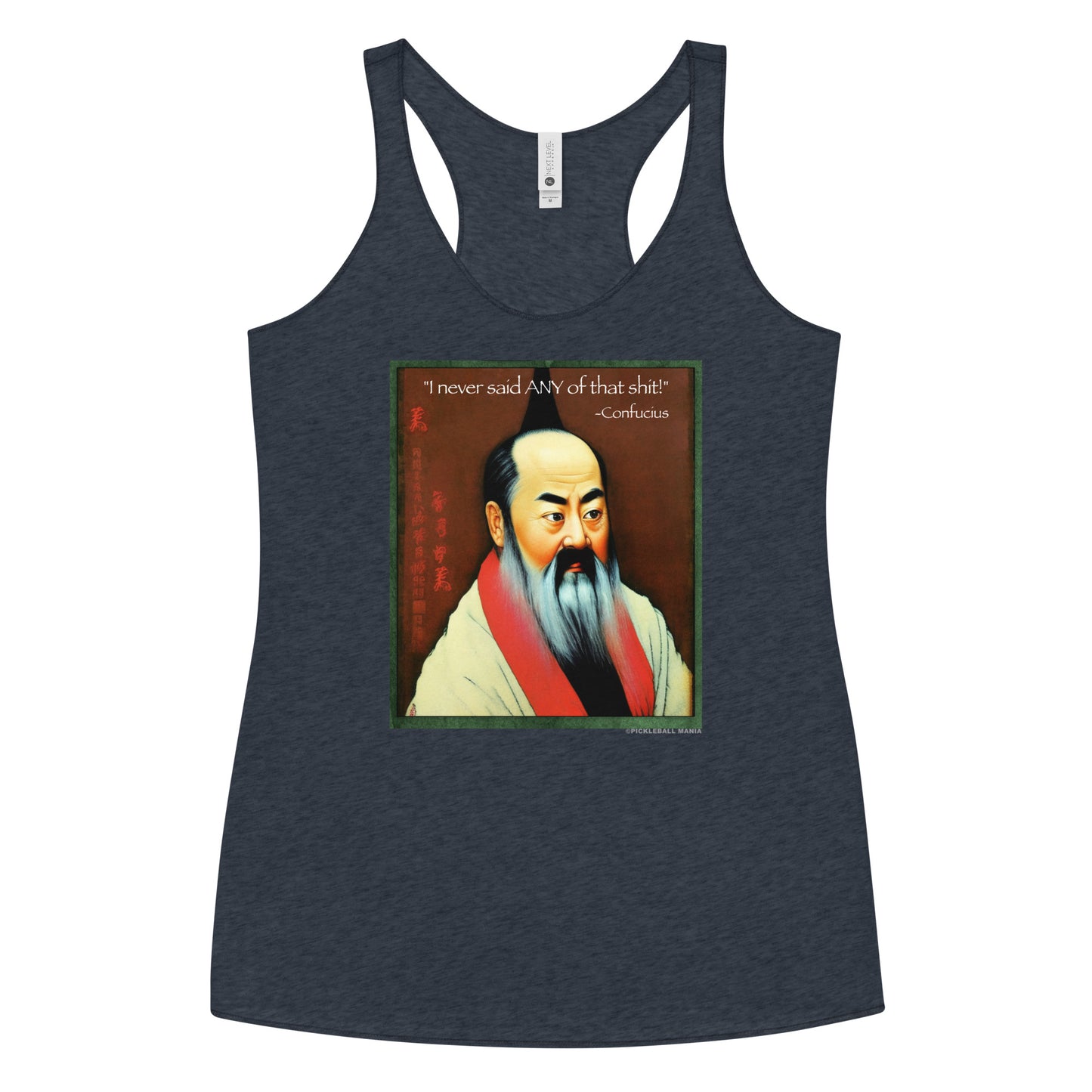 Women's Racerback Tank Top - Confucius says - DocDink.com
