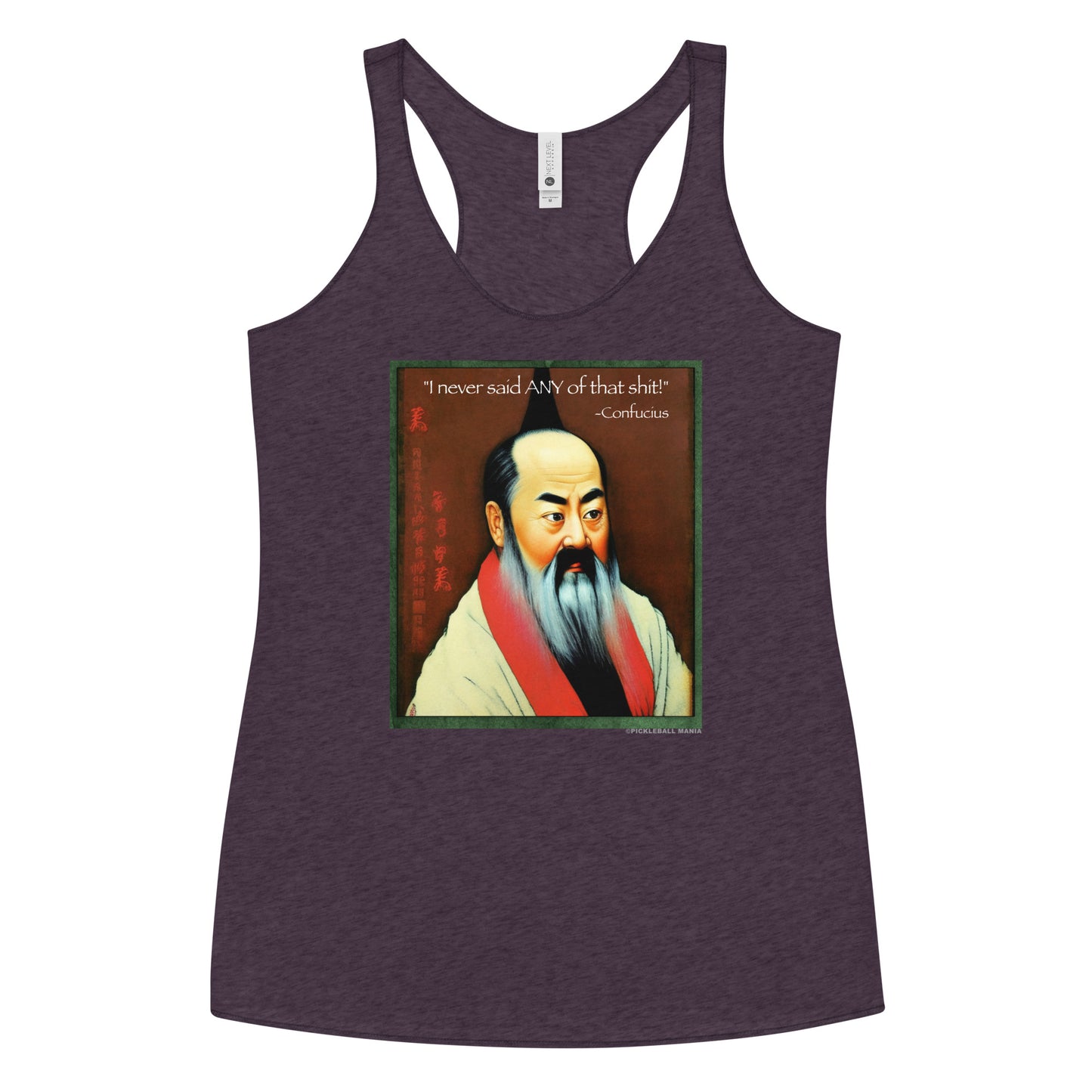 Women's Racerback Tank Top - Confucius says - DocDink.com