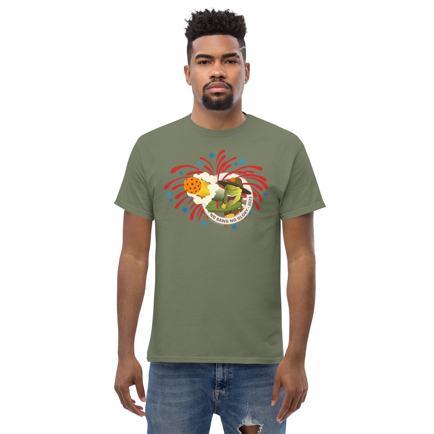 100% Cotton Pickleball T-Shirt - Fireworks USA - DocDink.com