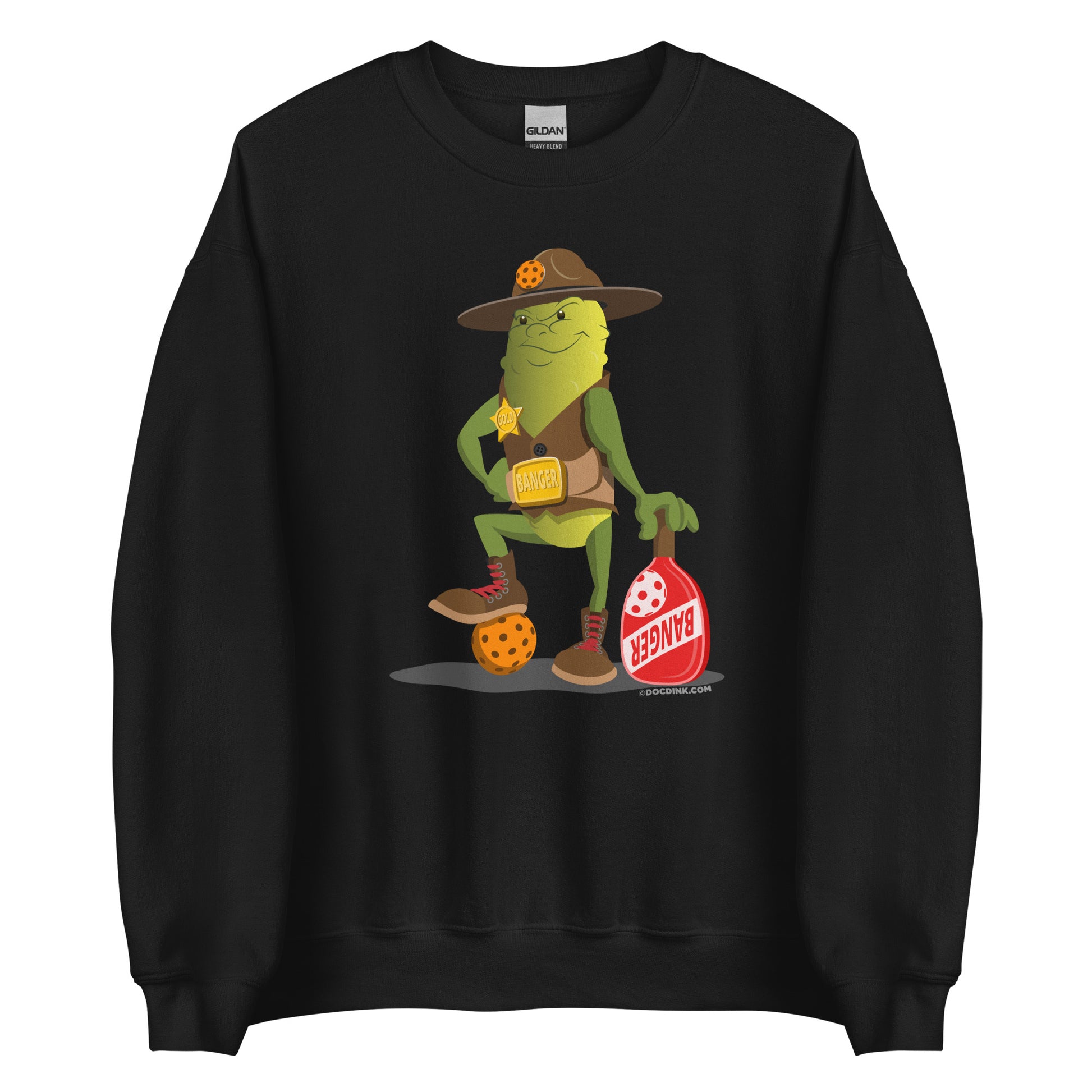 Pickleball Sweatshirt - "Ready to Play!" - Sgt. Banger - DocDink.com
