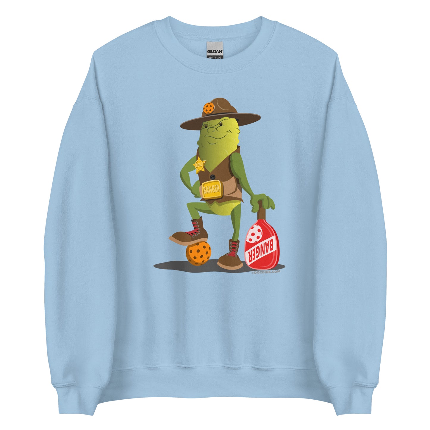 Pickleball Sweatshirt - "Ready to Play!" - Sgt. Banger - DocDink.com