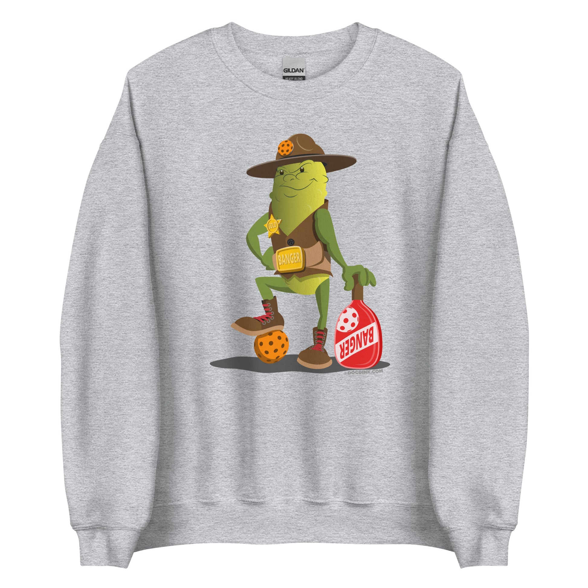 Pickleball Sweatshirt - "Ready to Play!" - Sgt. Banger - DocDink.com