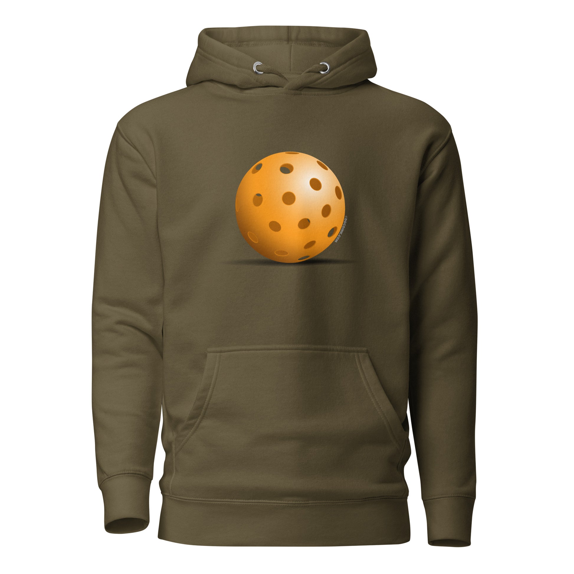 Warm Pickleball Hoodie - Orange Pickleball - DocDink.com