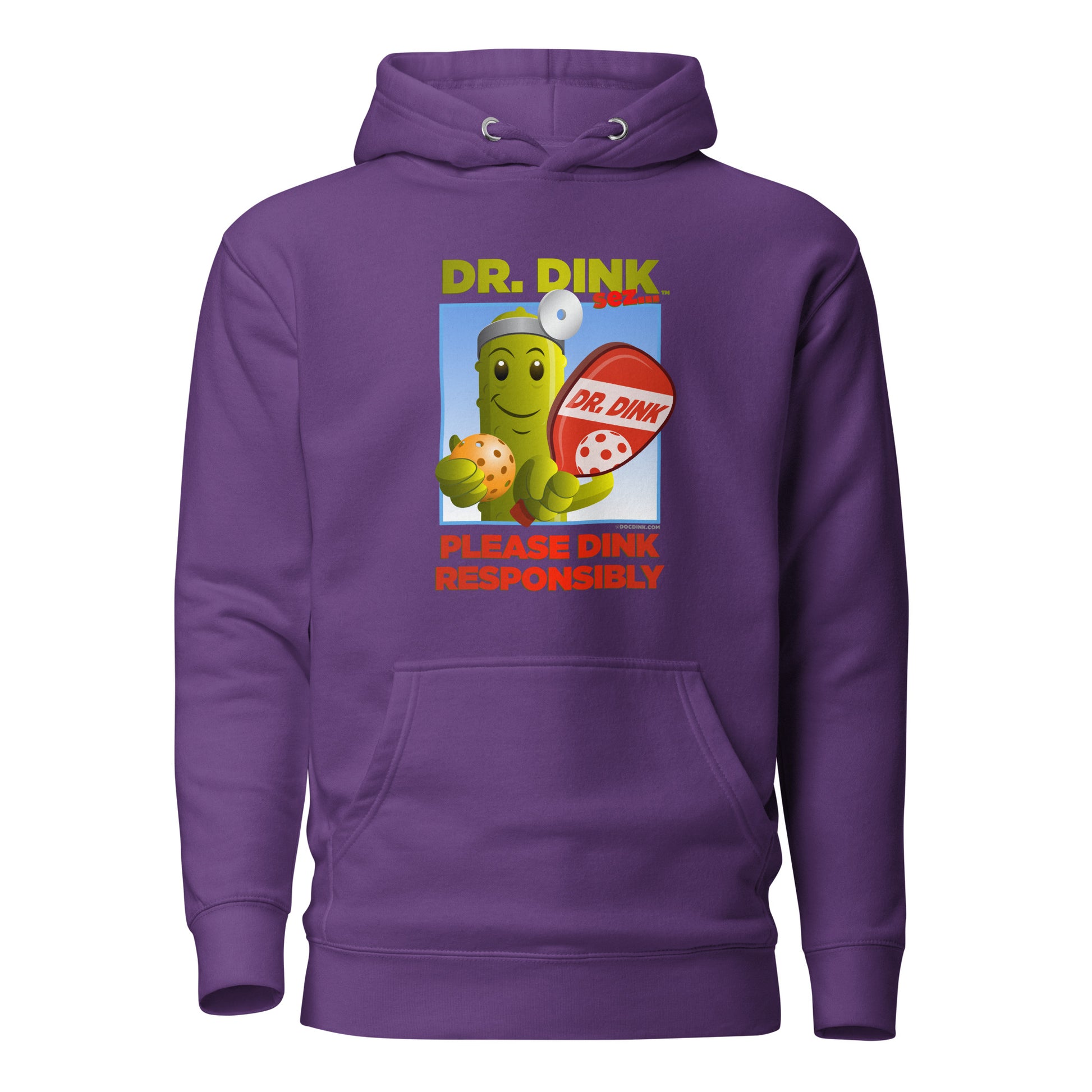 Warm Pickleball Hoodie - "Please Dink Responsibly" - DocDink.com