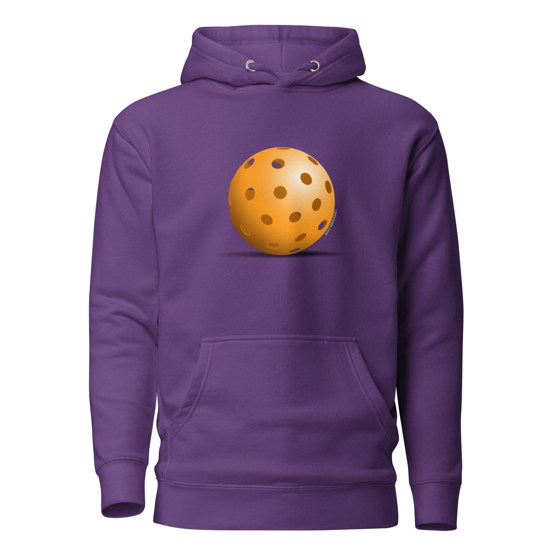 Warm Pickleball Hoodie - Orange Pickleball - DocDink.com